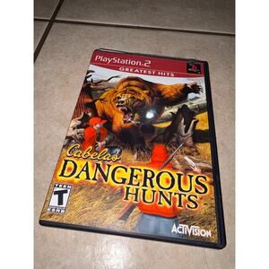 Cabelas Dangerous Hunts PlayStation 2 game 2003 complete